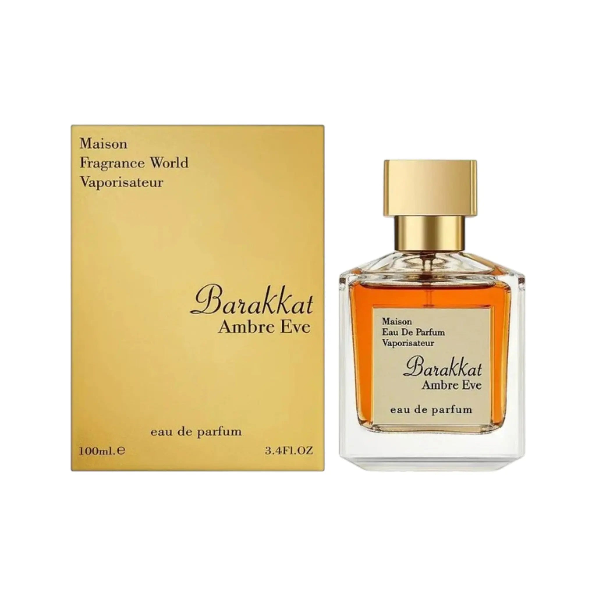 Fragrance World Barakkat Amber Eve Eau de Parfum 100ml Pure Oud