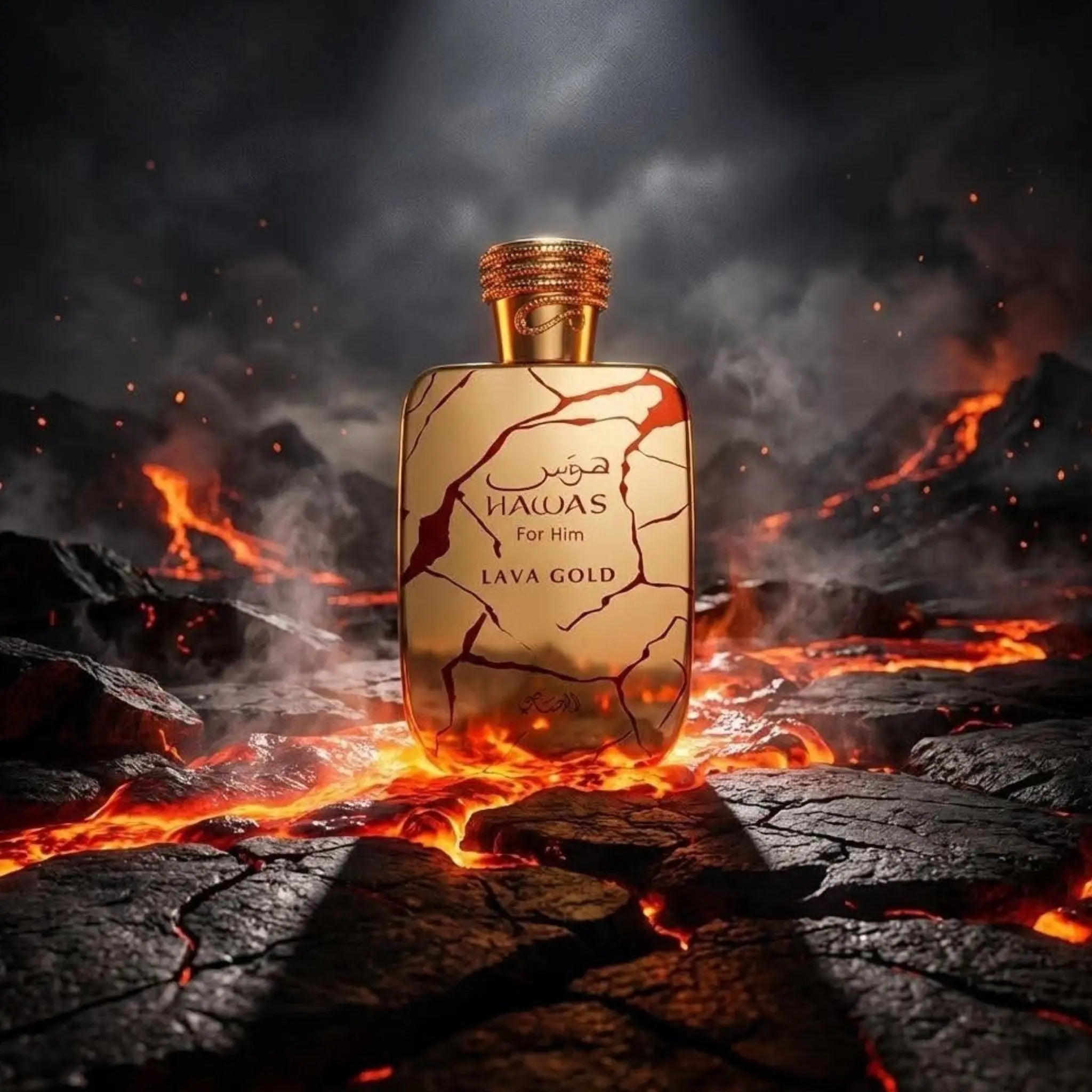 Rasasi Hawas Lava Gold Eau de Parfum 100ml Pure Oud