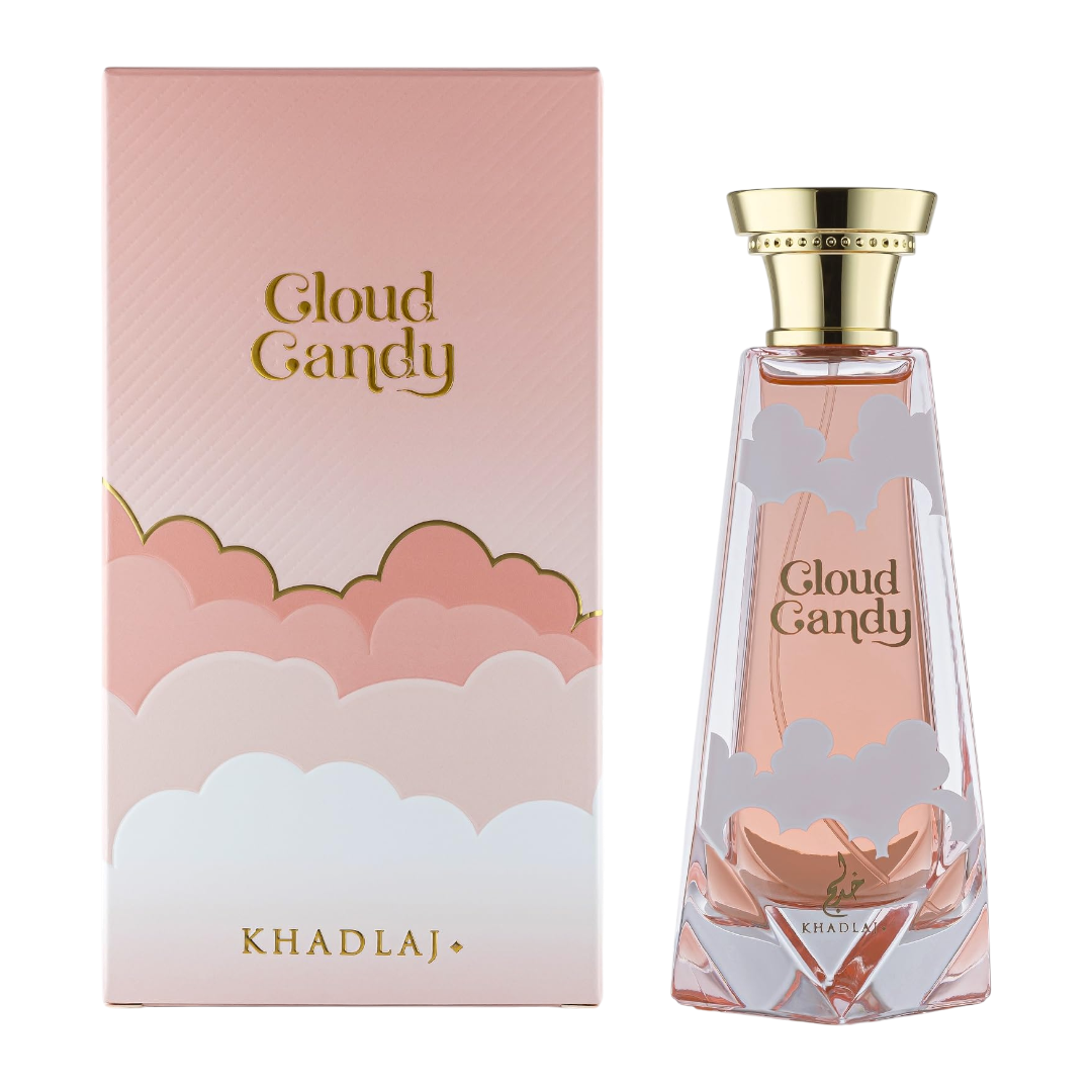Cloud Candy Khadlaj parfum fles zoete roze uitstraling luxe Arabische geur unisex scent