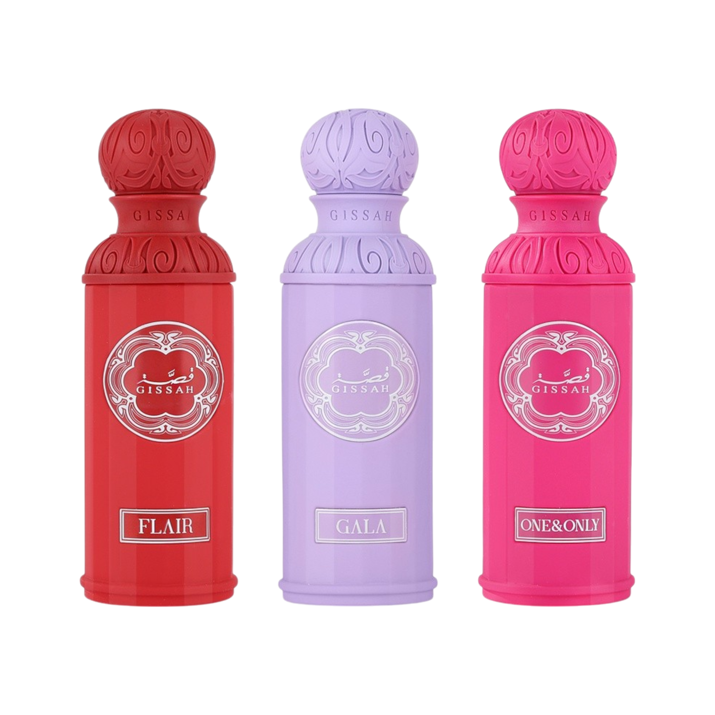 Enchanted Set – Gissah – Feminine Eau de Parfum Collection – 3×50ml + 3 Mini Bags