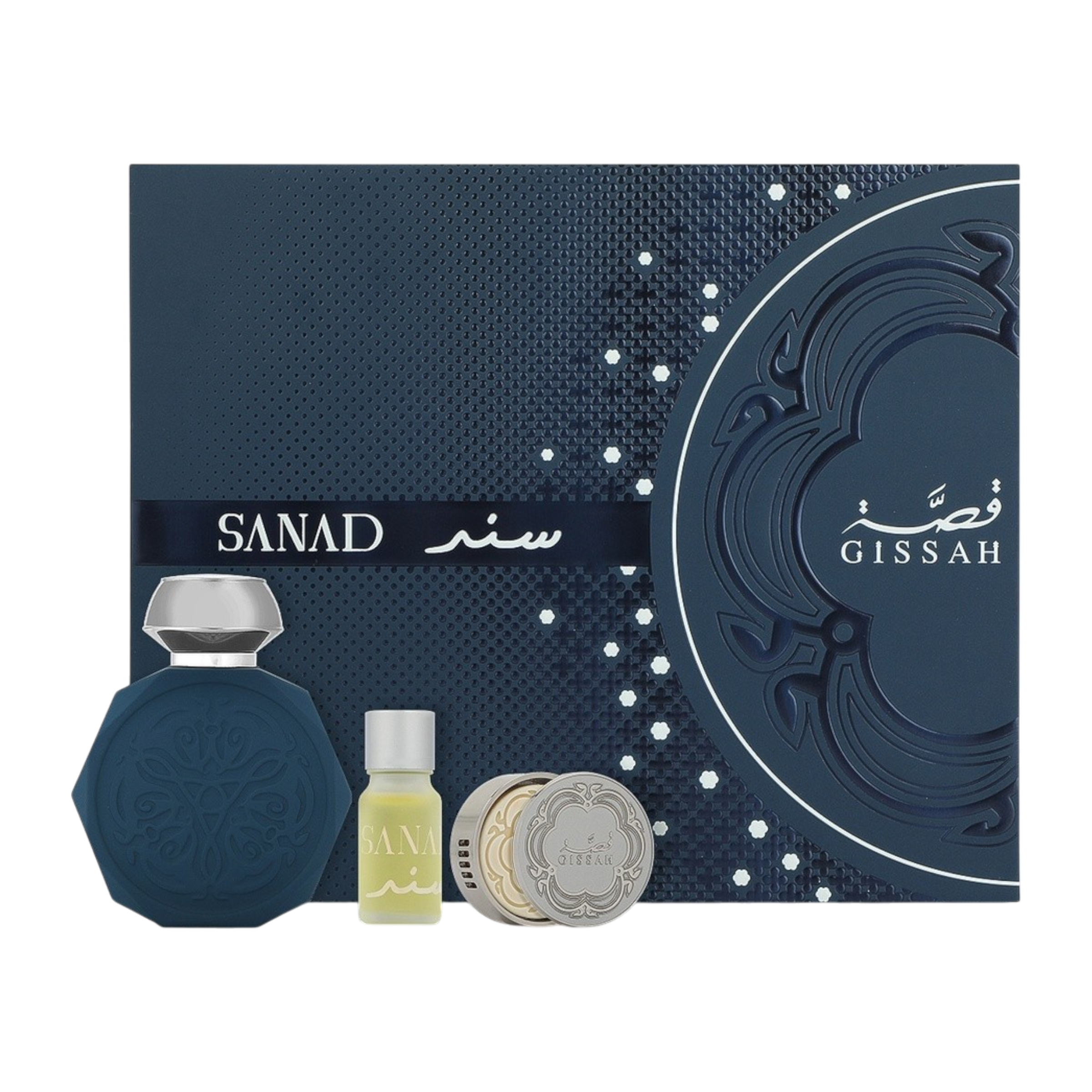 Sanad Gift Set – Gissah Parfums – 4 stuks voor mannen 